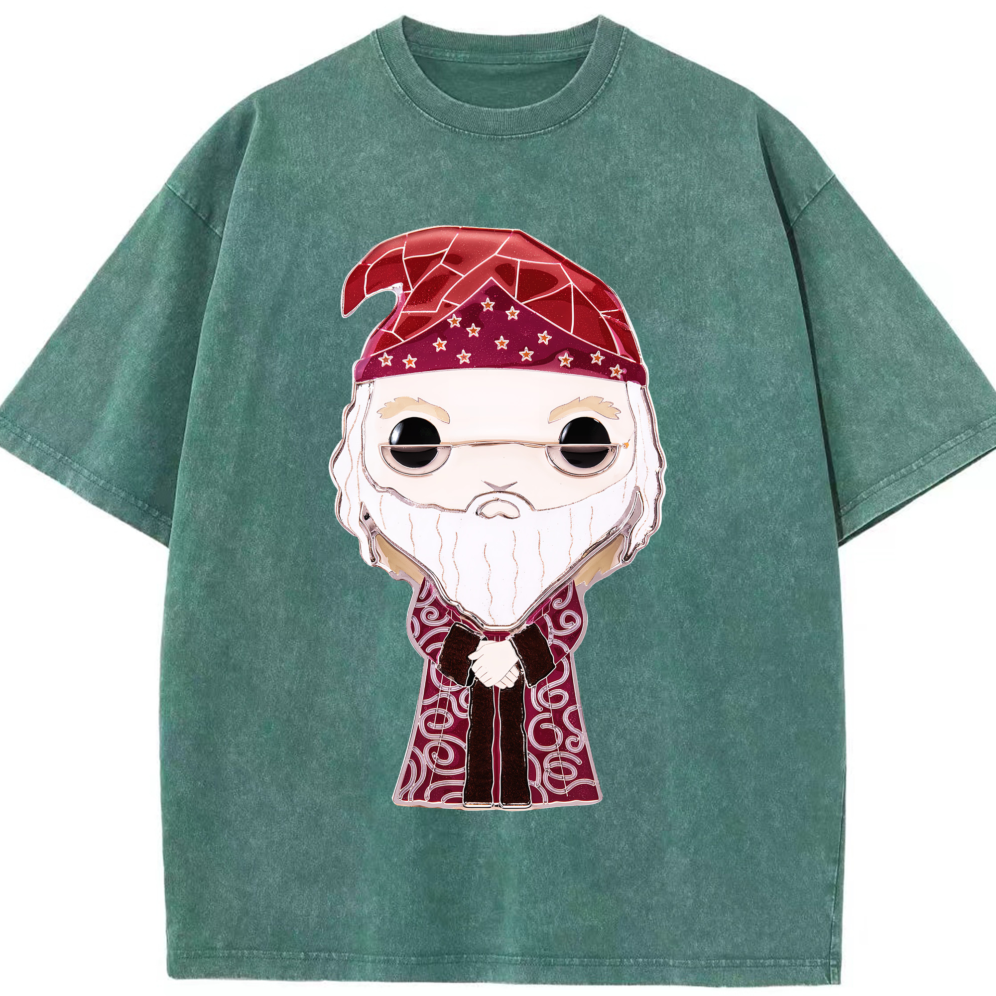（画像用） Harry Potter ハリー・ポッターシリーズ 綿100% ヴィンテージ風 半袖Tシャツ（フロントプリント）